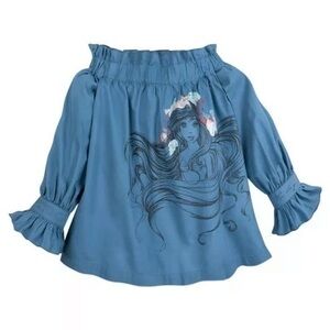 NWT Disney Parks size large Ariel off shoulder top